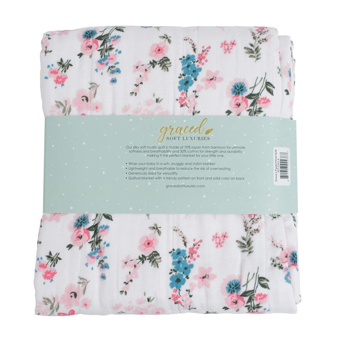 GRACED SOFT LUXURIES easy-care blanket shown after washing cycle