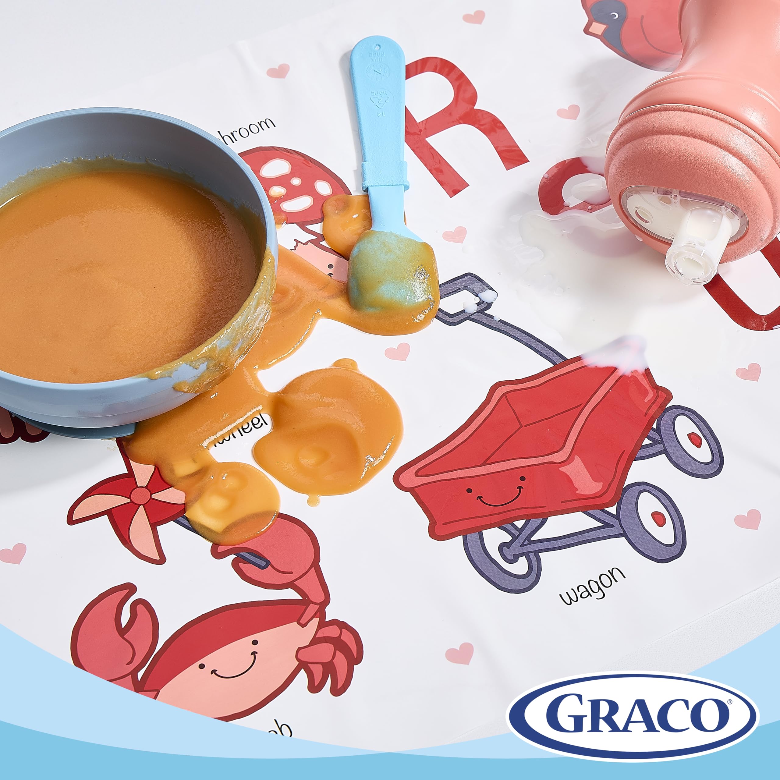 Graco materials are BPA-free, PVC-free, and phthalate-free for safer snacking.