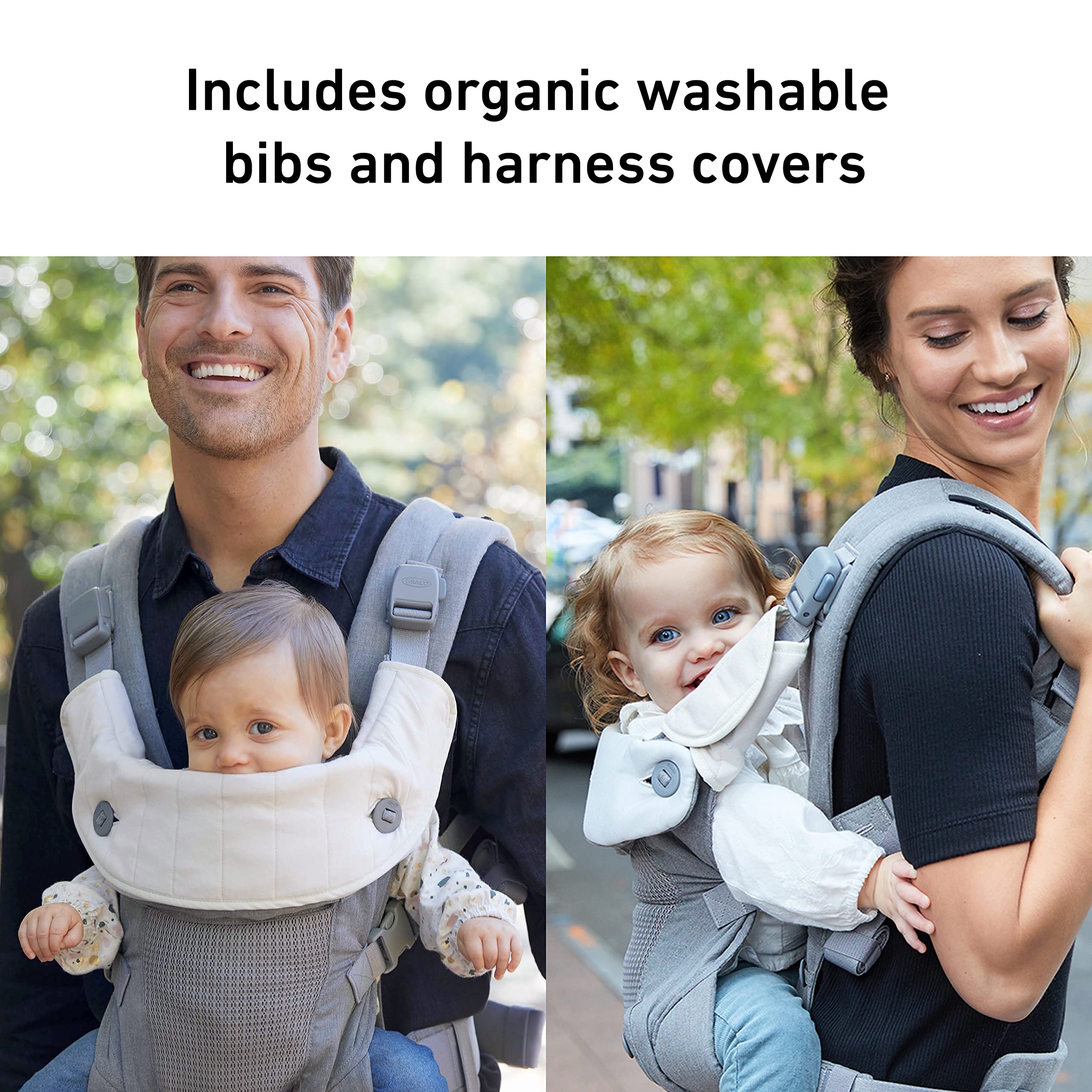Graco Cradle Me 4-in-1 breathable mesh front panel keeps baby cool.