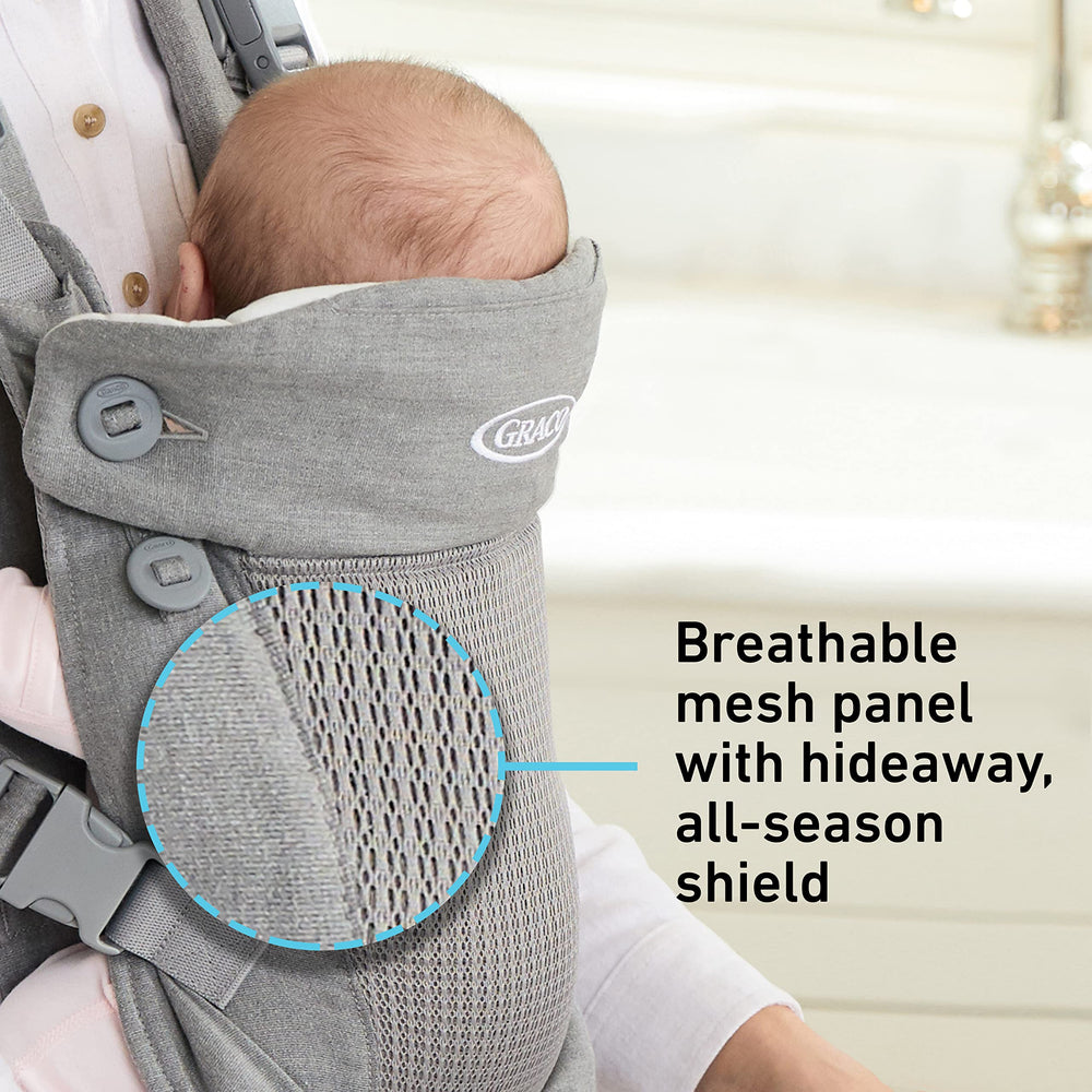 Graco Cradle Me 4-in-1 SecureConnect buckles show magnets-guided secure latch.