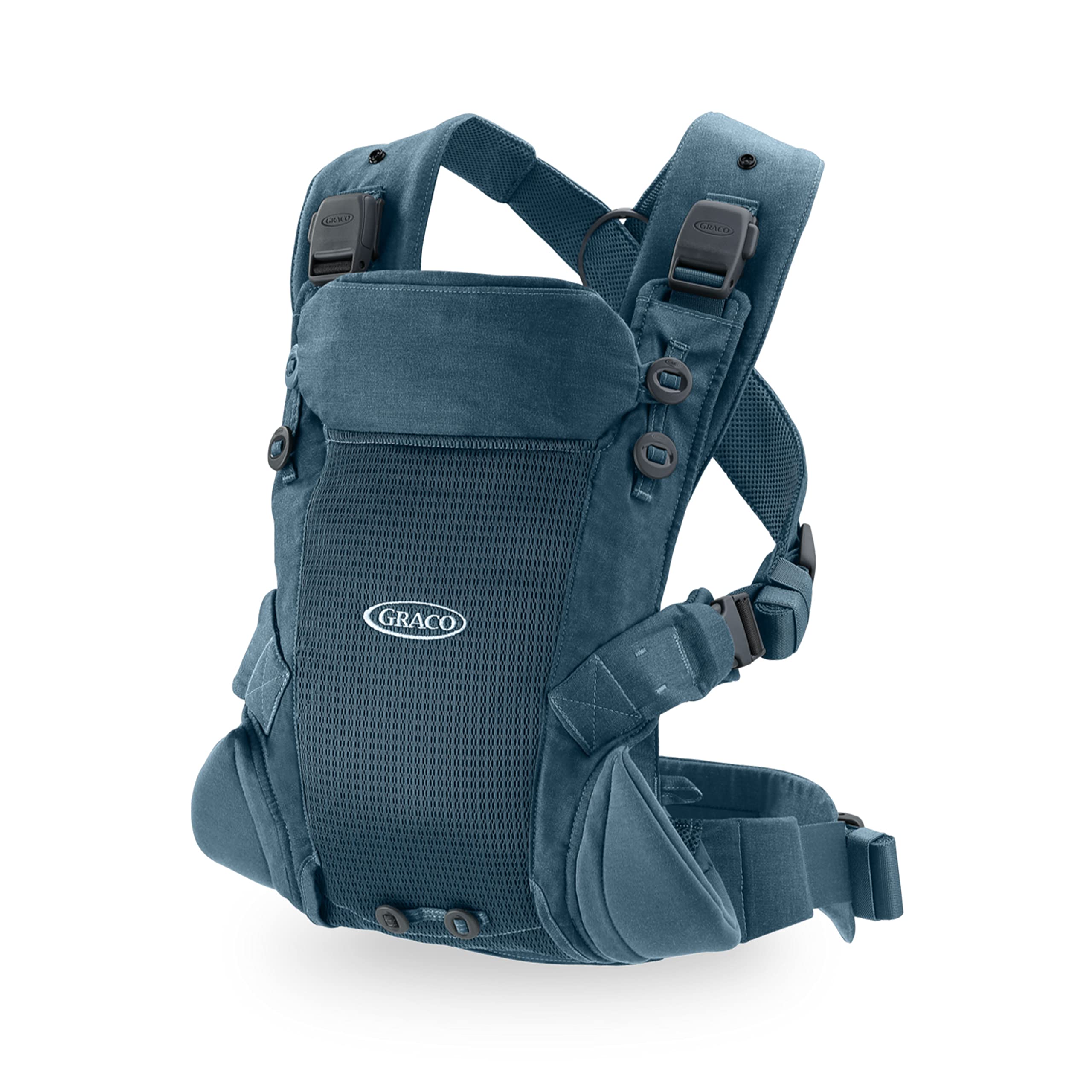 Graco Cradle Me Lite carrier with integrated newborn seat for easy in and out.