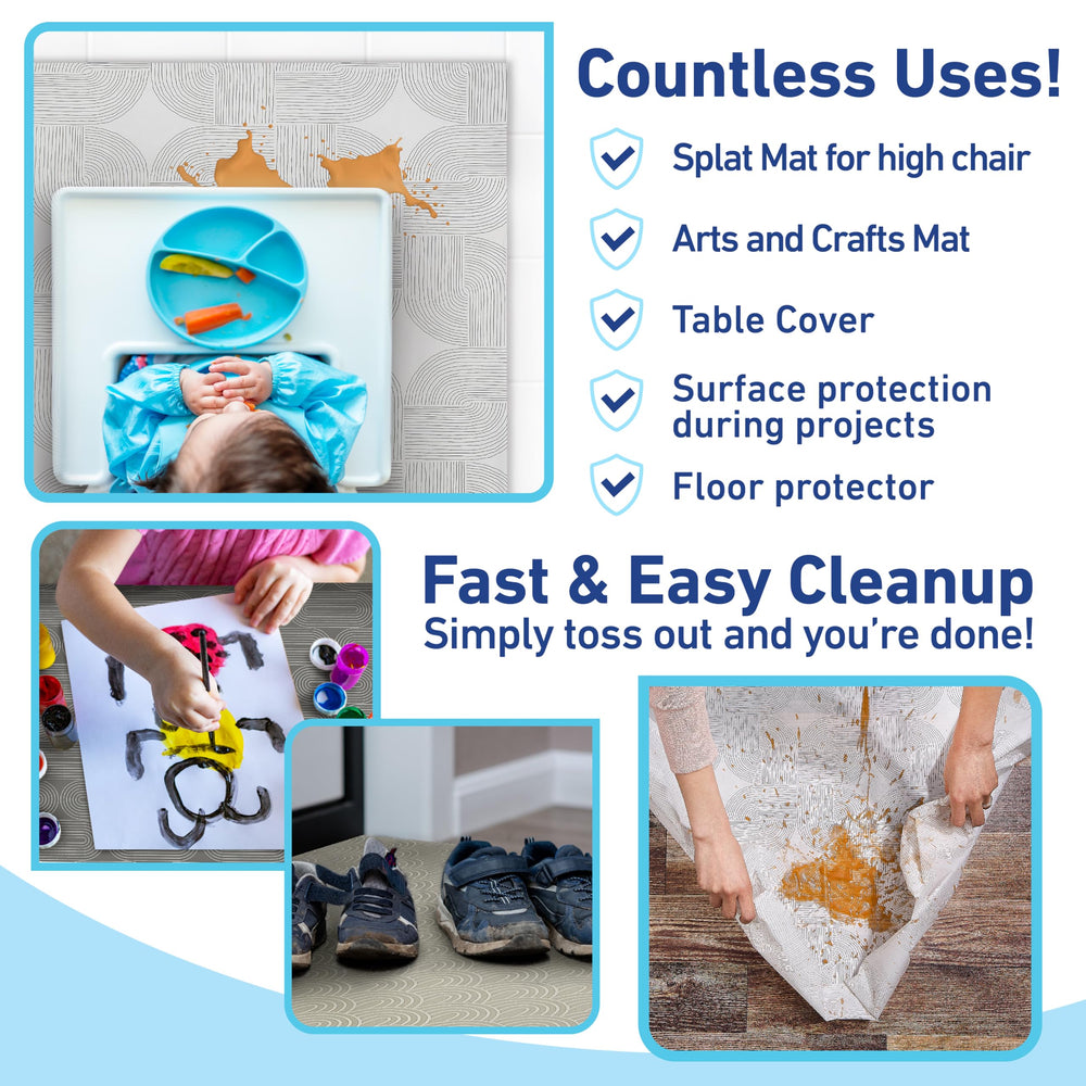 Graco mats fold to compact size for diaper bags.