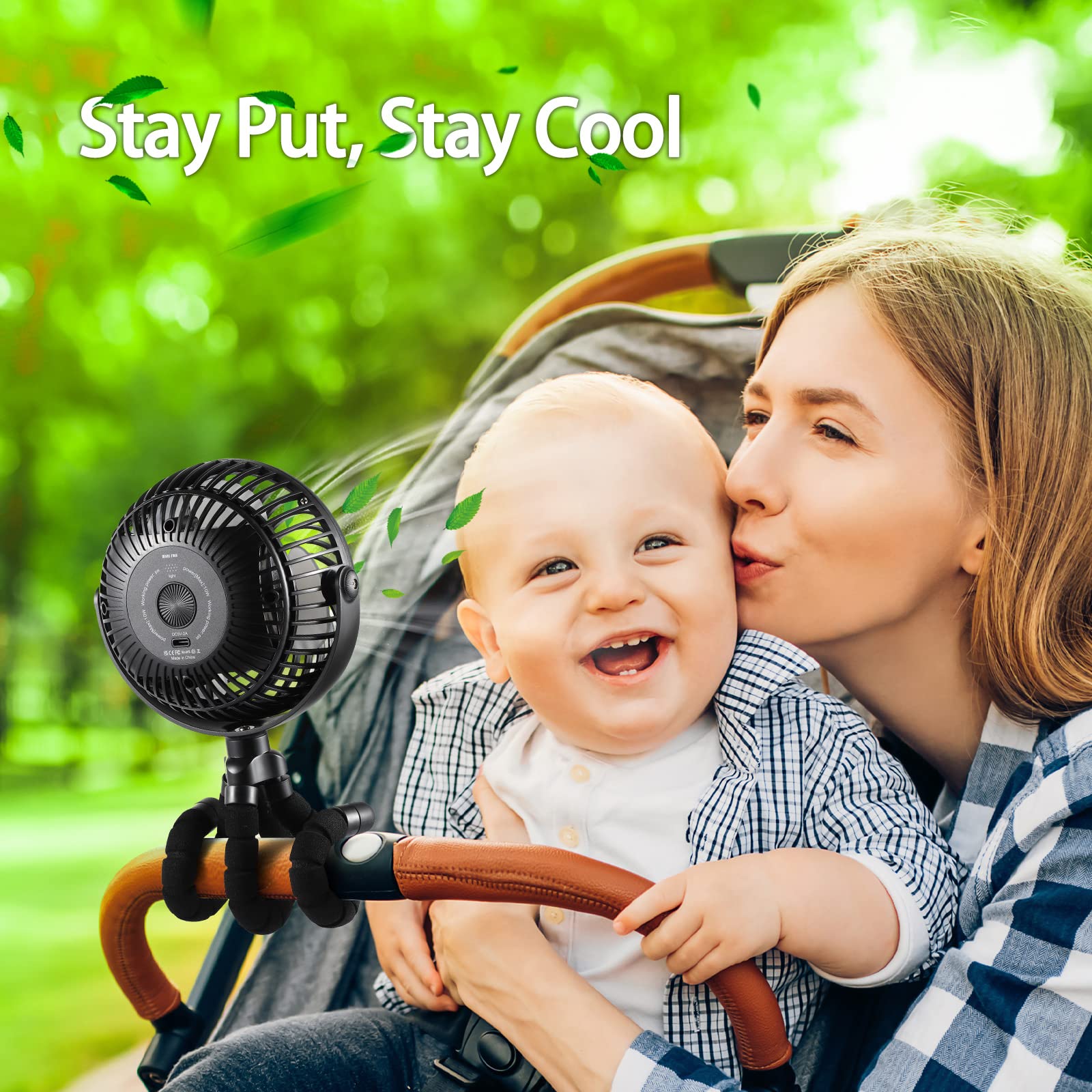 GRANDFAST compact fan with easy one-button operation.