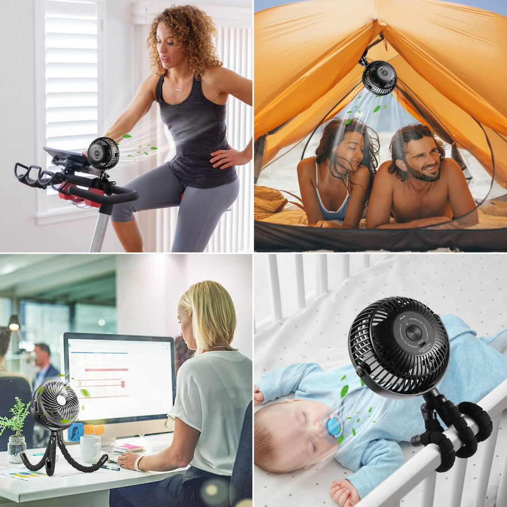 GRANDFAST outdoor-ready fan ideal for travel and walks.