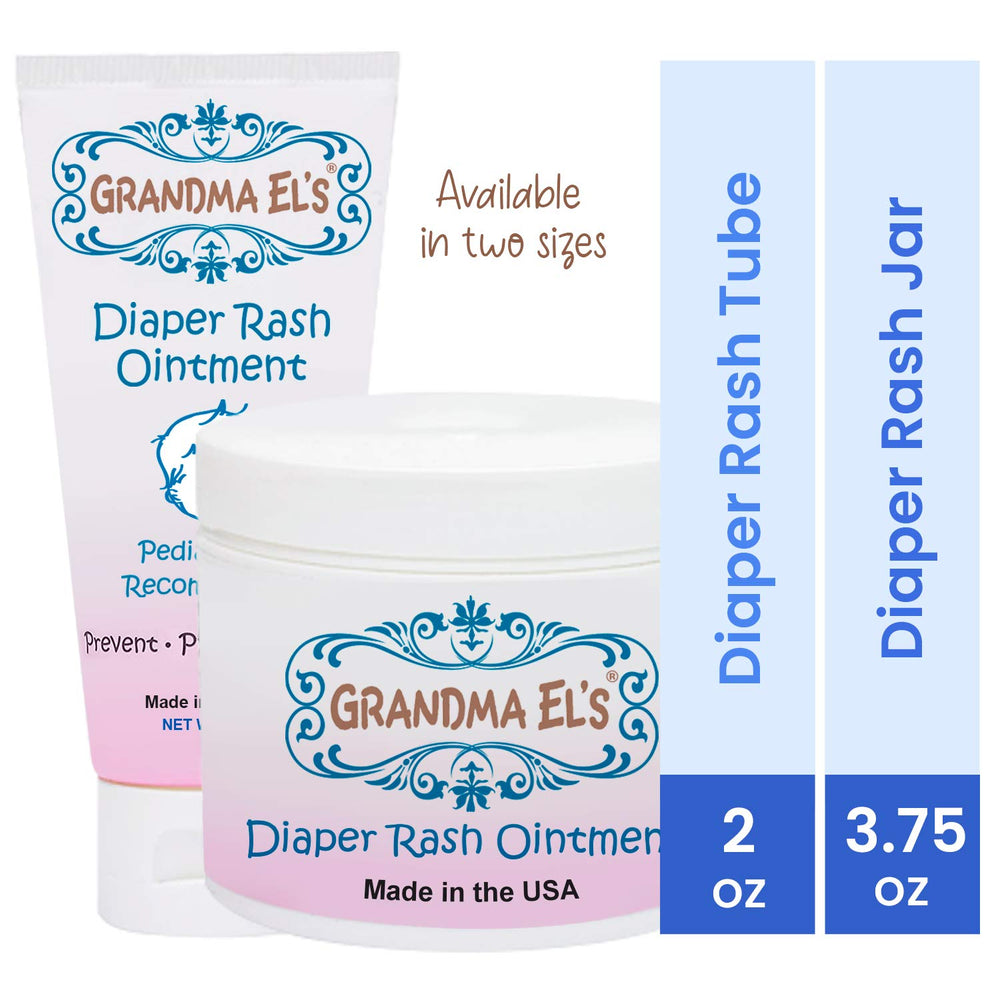 Grandma El's diaper rash ointment front view for easy, mess-free application during diaper changes