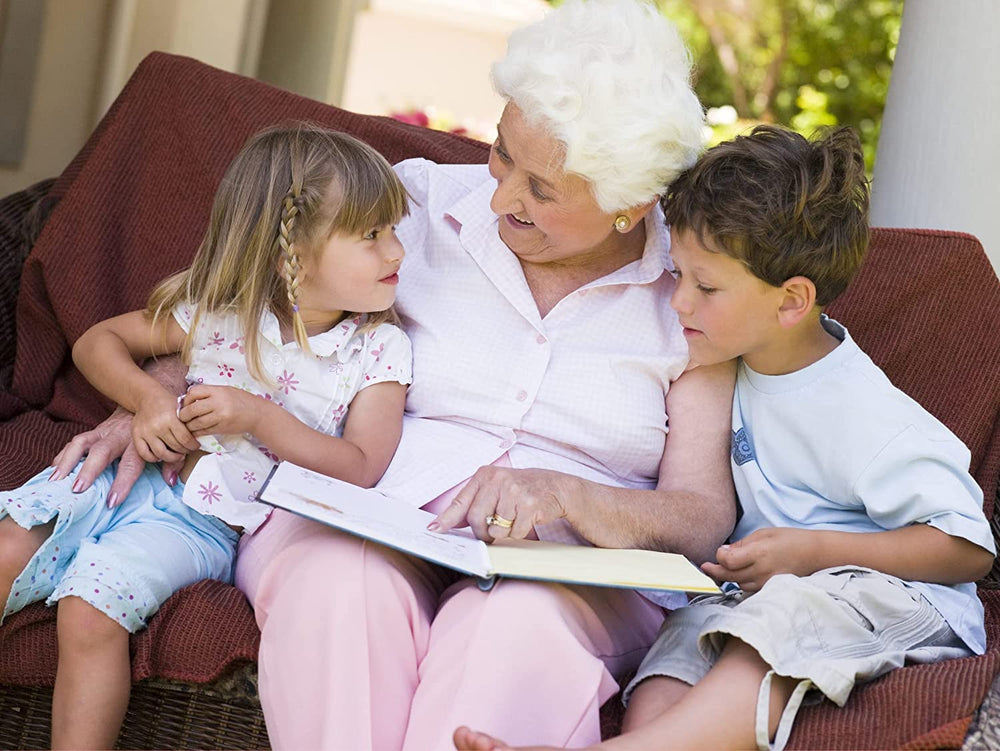 Grandmas Joy photo album binding post-bound enables secure, easy photo swapping.