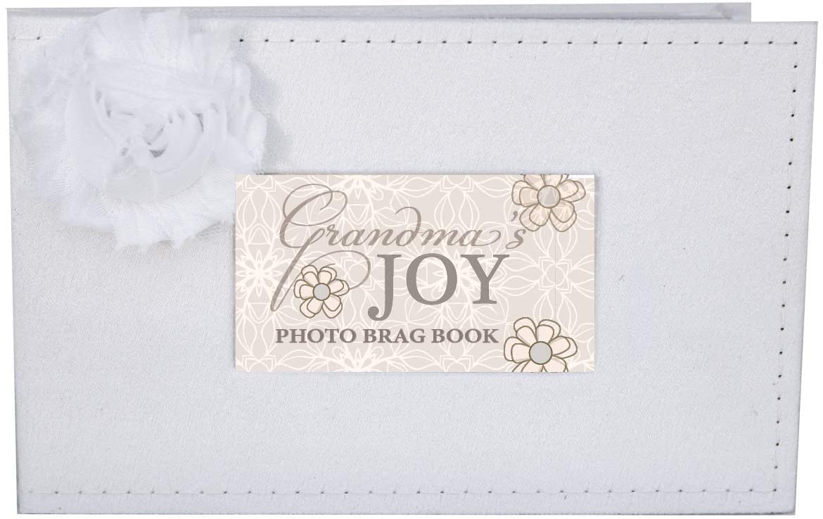 The Grandparent Gift Co.'s Grandma's Joy photo album cover offers a keepsake look for cherished photos.