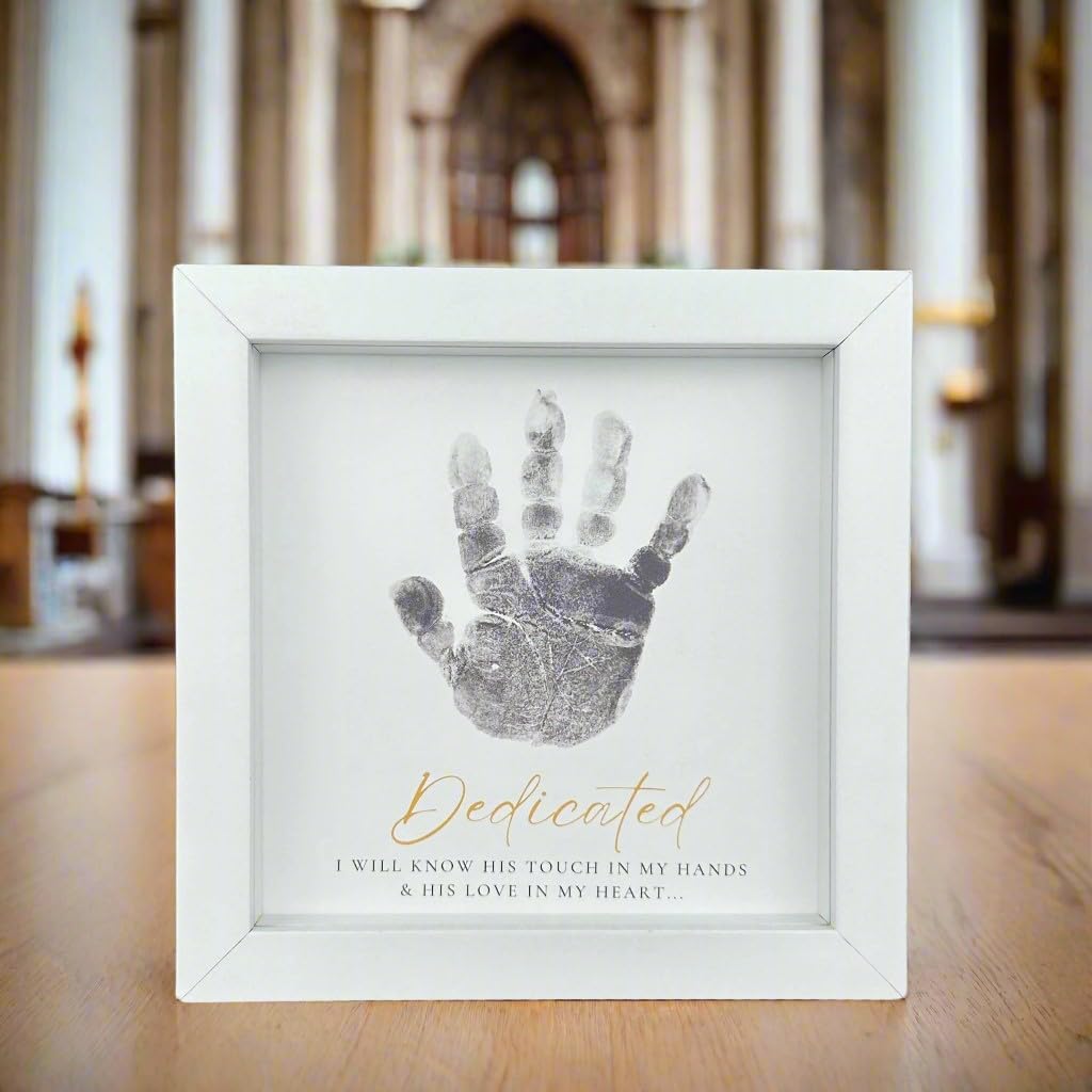 The Grandparent Gift Co. dedication sentiment frame with handprint space for a keepsake.