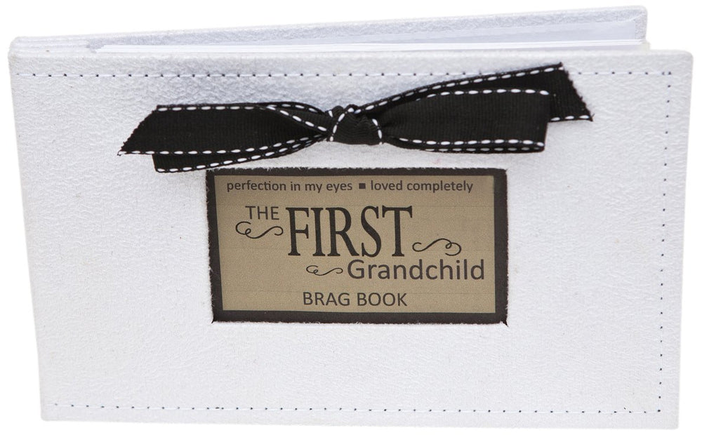 Grandparent Gift Co. brag book cover with faux suede finish for elegant gift display.