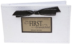 Grandparent Gift Co. brag book cover with faux suede finish for elegant gift display.