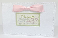 The Grandparent Gift Co Miracle Ultrasound Photo Book cover—elegant keepsake organizer.