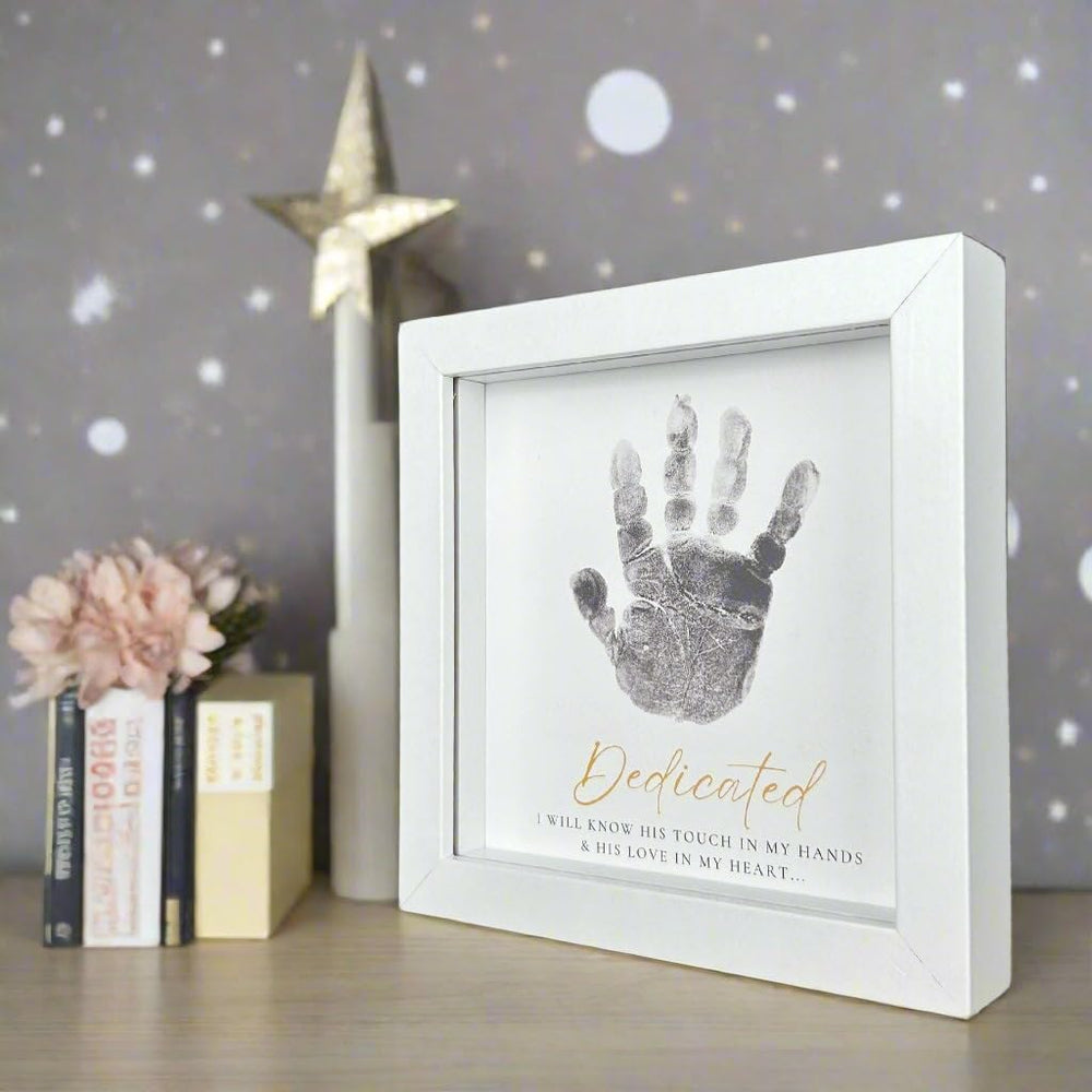 The Grandparent Gift Co. table or shelf display fits small spaces.