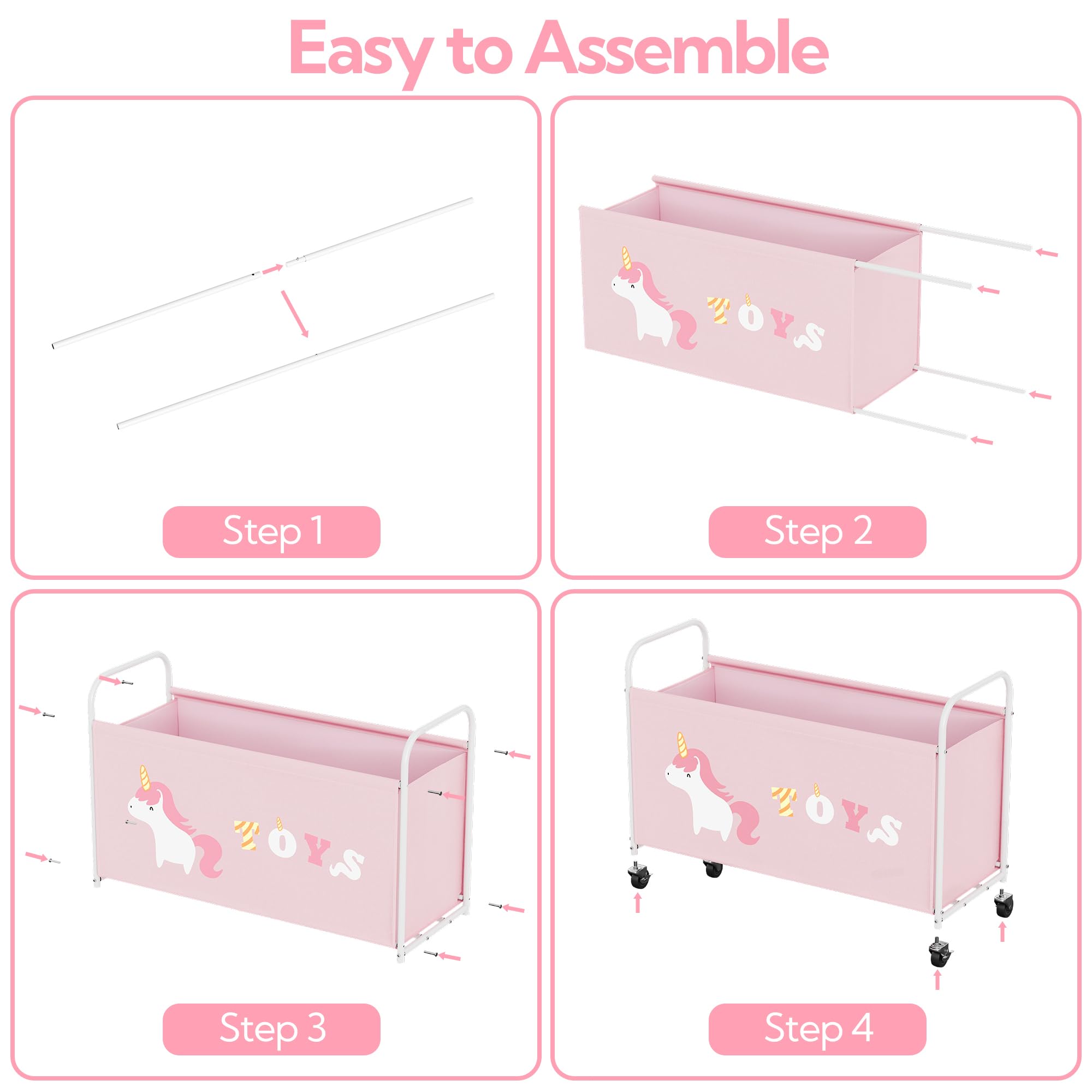 GRANNY SAYS storage chest in a living room keeping clutter tidy with silent wheels.