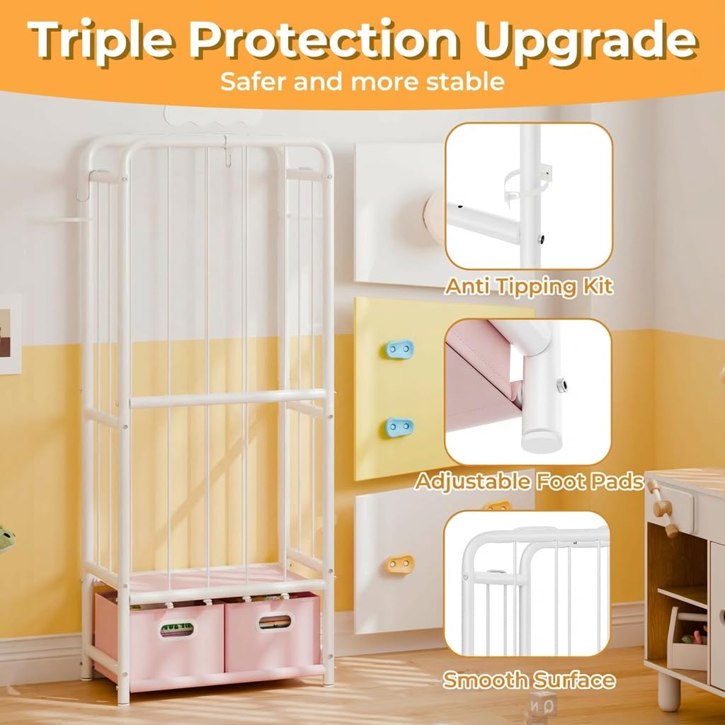 GRANNY SAYS stuffed animal storage side view highlighting durable frame and height