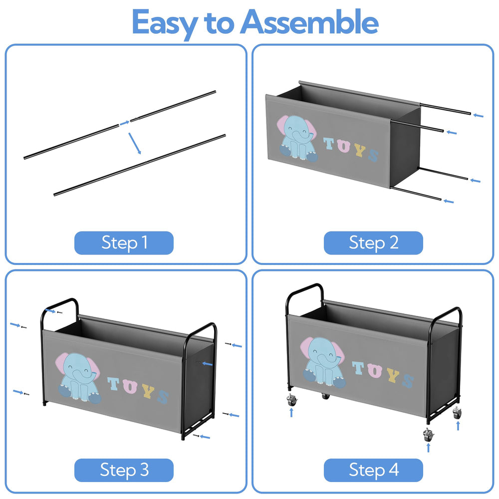 GRANNY SAYS easy assembly image shows tool-free setup for quick organization