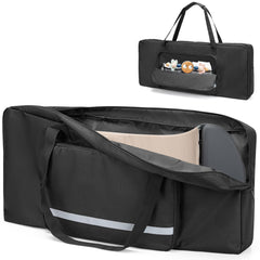 GRAOSO baby bouncer transport bag front view shows durable fabric for travel.