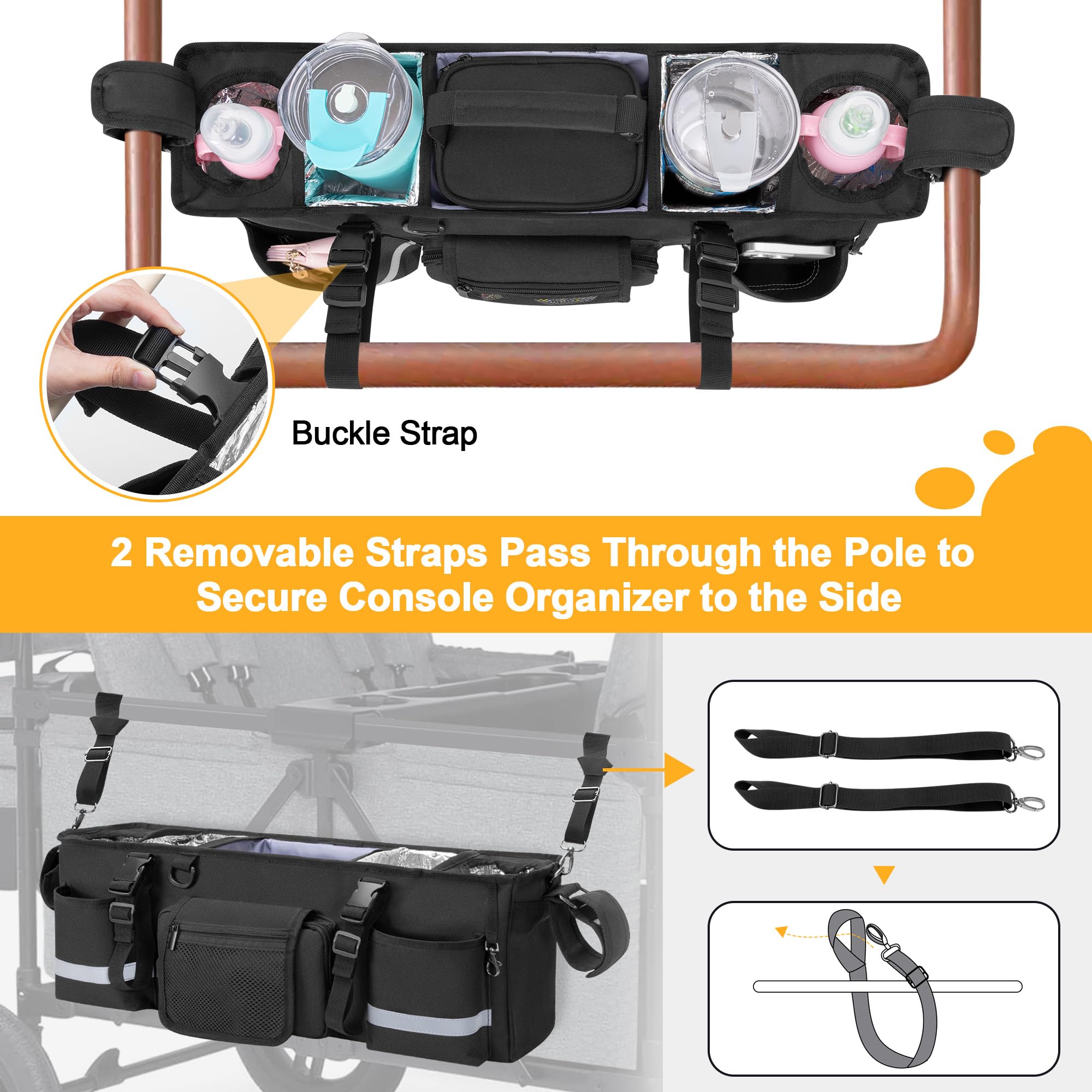 GRAOSO four insulated cup holders keep beverages at the right temperature on outings