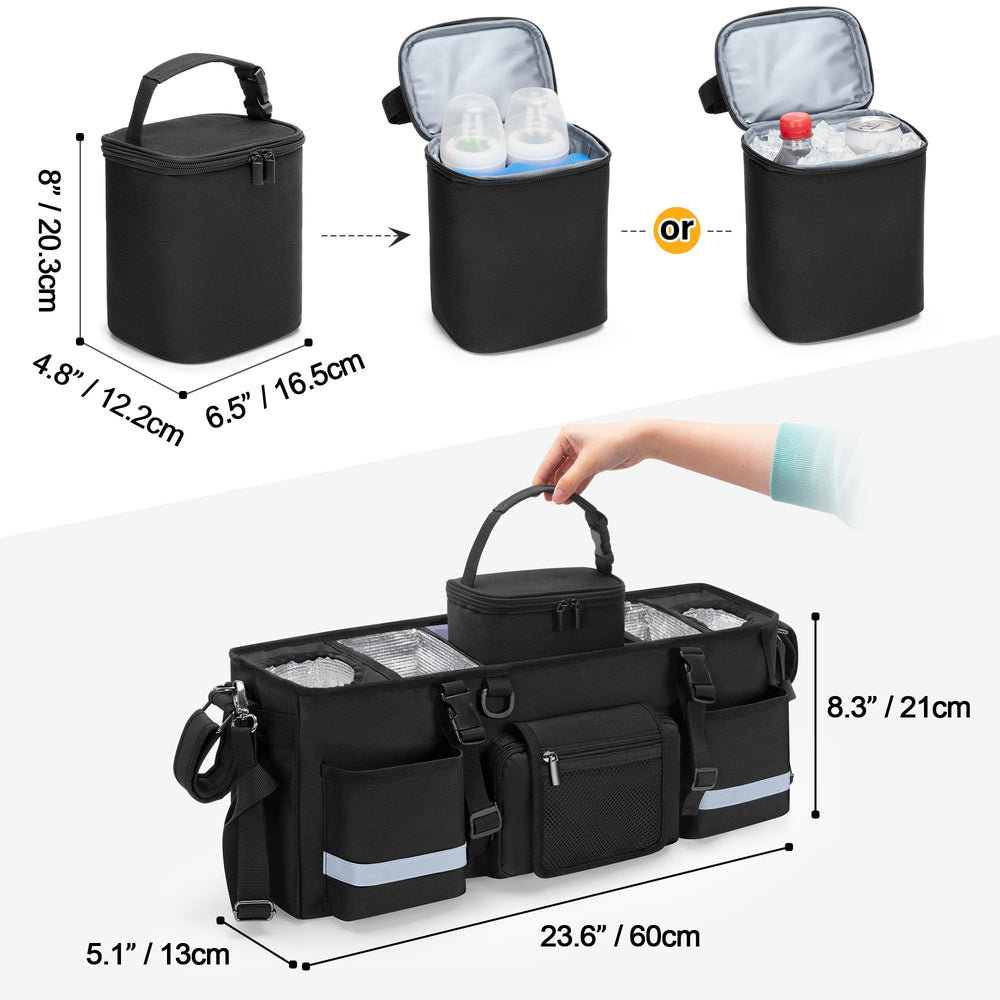 GRAOSO heavy-duty nylon construction supports everyday stroller adventures