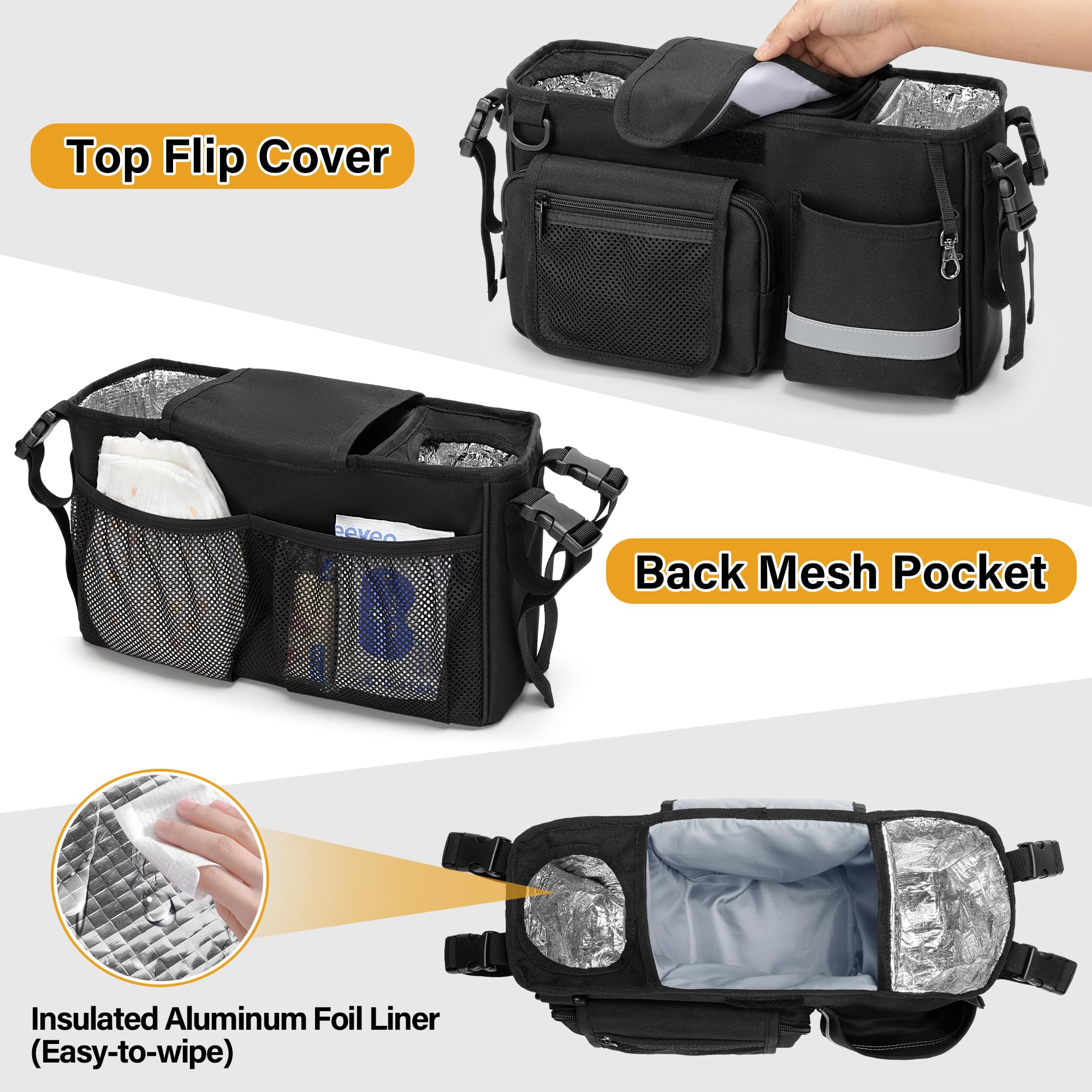 GRAOSO insulated cup holders keep drinks at the right temperature during outings.