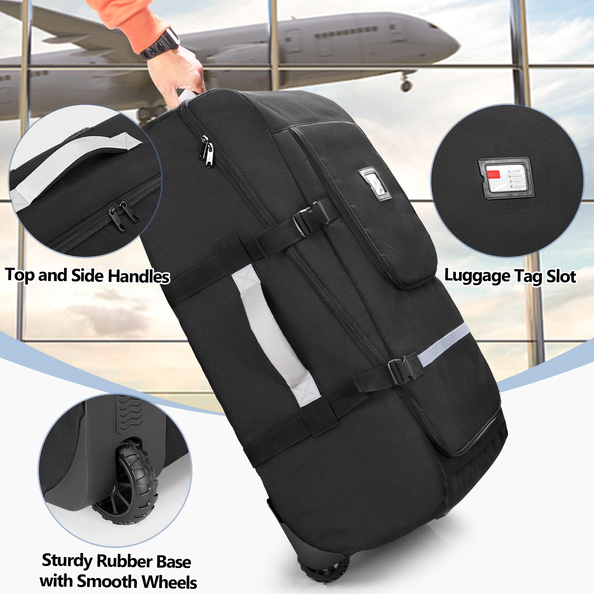 GRAOSO bag folds flat for compact storage when not traveling.