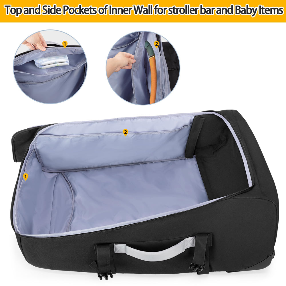 GRAOSO bag with top and side handles for comfortable carrying.