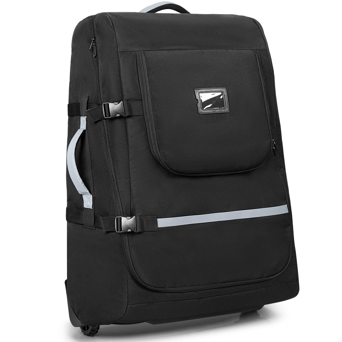GRAOSO stroller travel bag with wheels showing UPPAbaby compatibility for easy airport handling.
