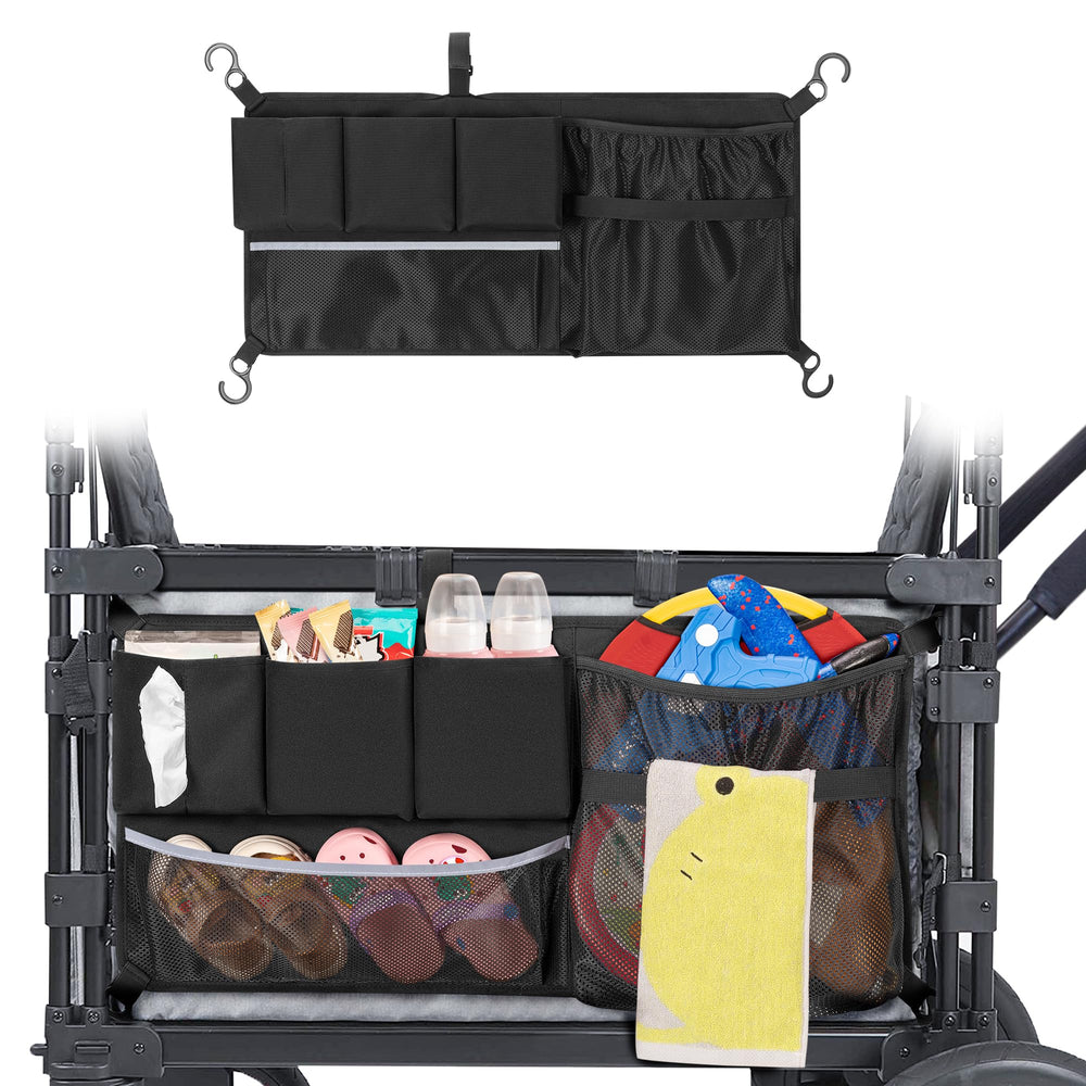 GRAOSO Stroller Wagon Cargo Net side-loading for quick access on outings.