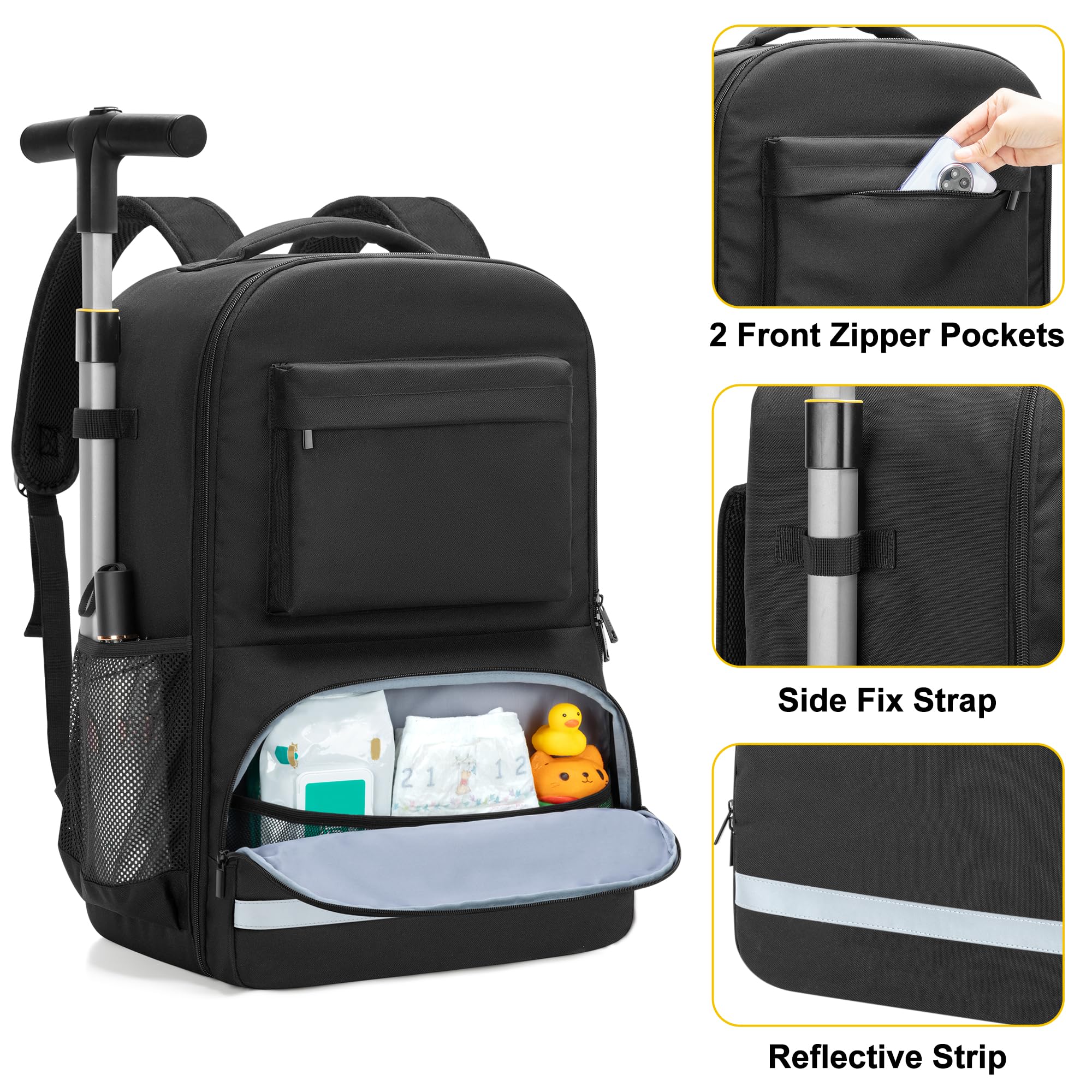 GRAOSO Travel Bag front pockets for quick access to essentials