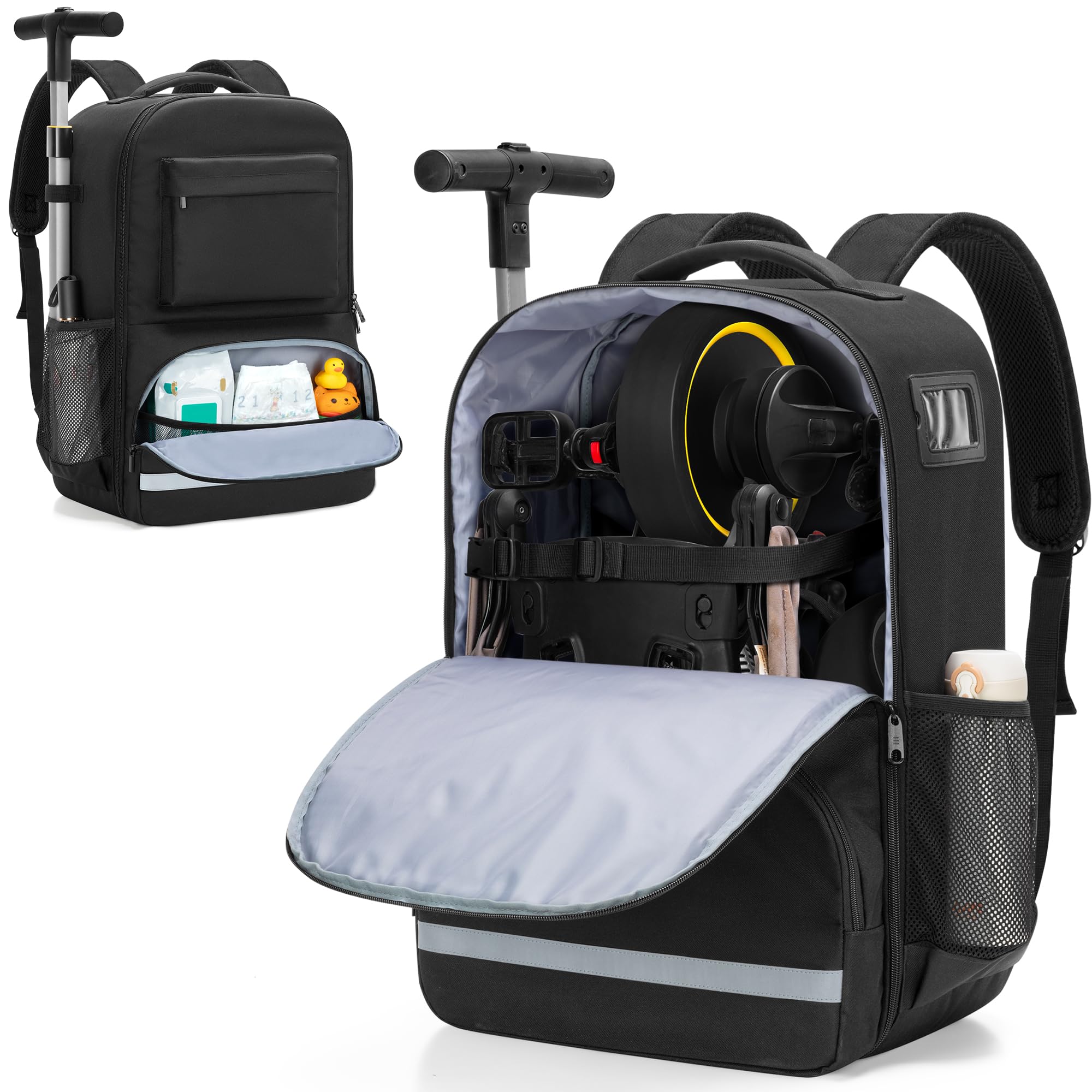 GRAOSO Travel Bag main compartment showing Doona Liki Trike S3 S5 compatibility for packing