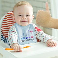 GRAPHICS & MORE Dungeon RPG Dice Baby Bib close-up shows soft cotton and drool-friendly design