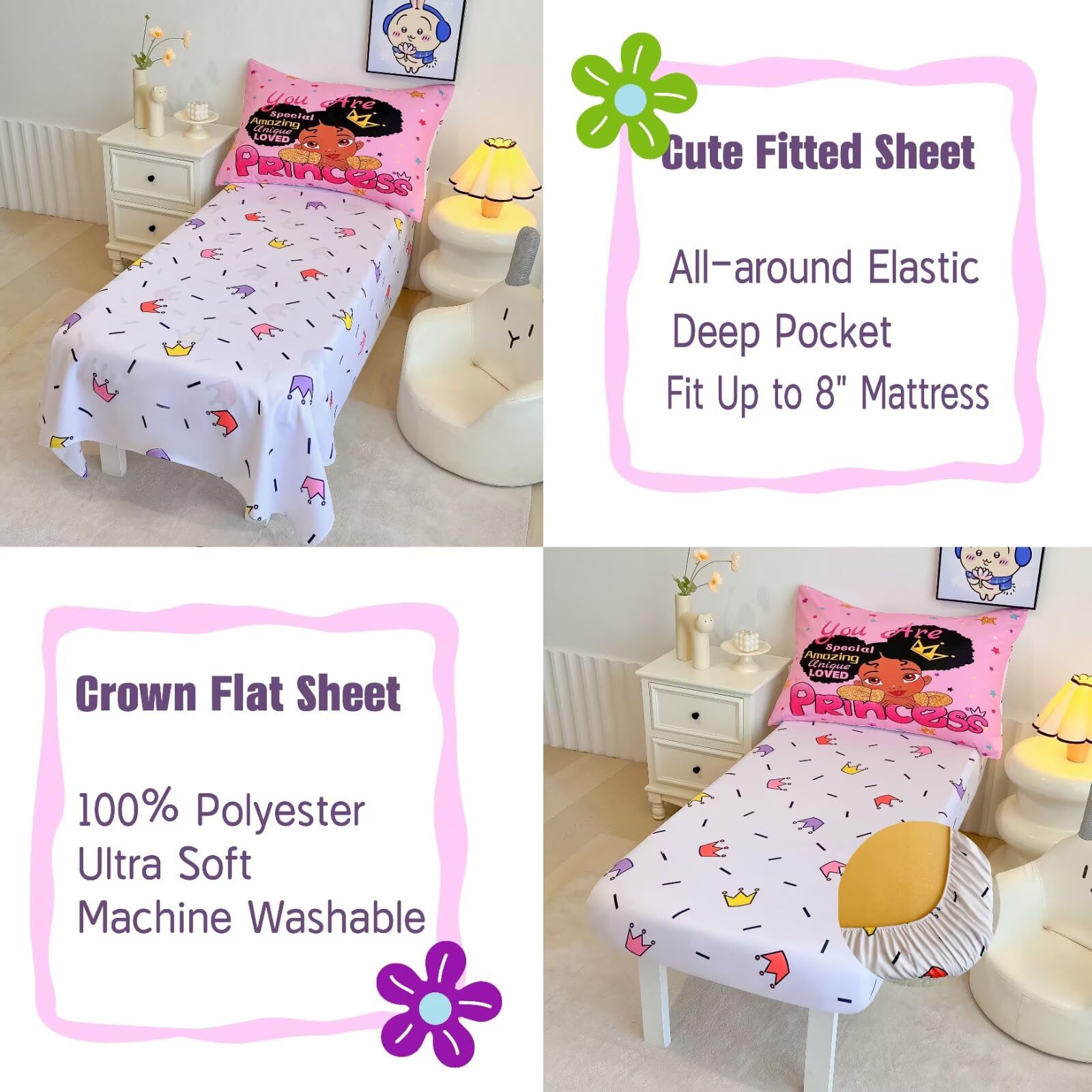 GRAT TIOC classic black princess design brings stylish bedtime routine