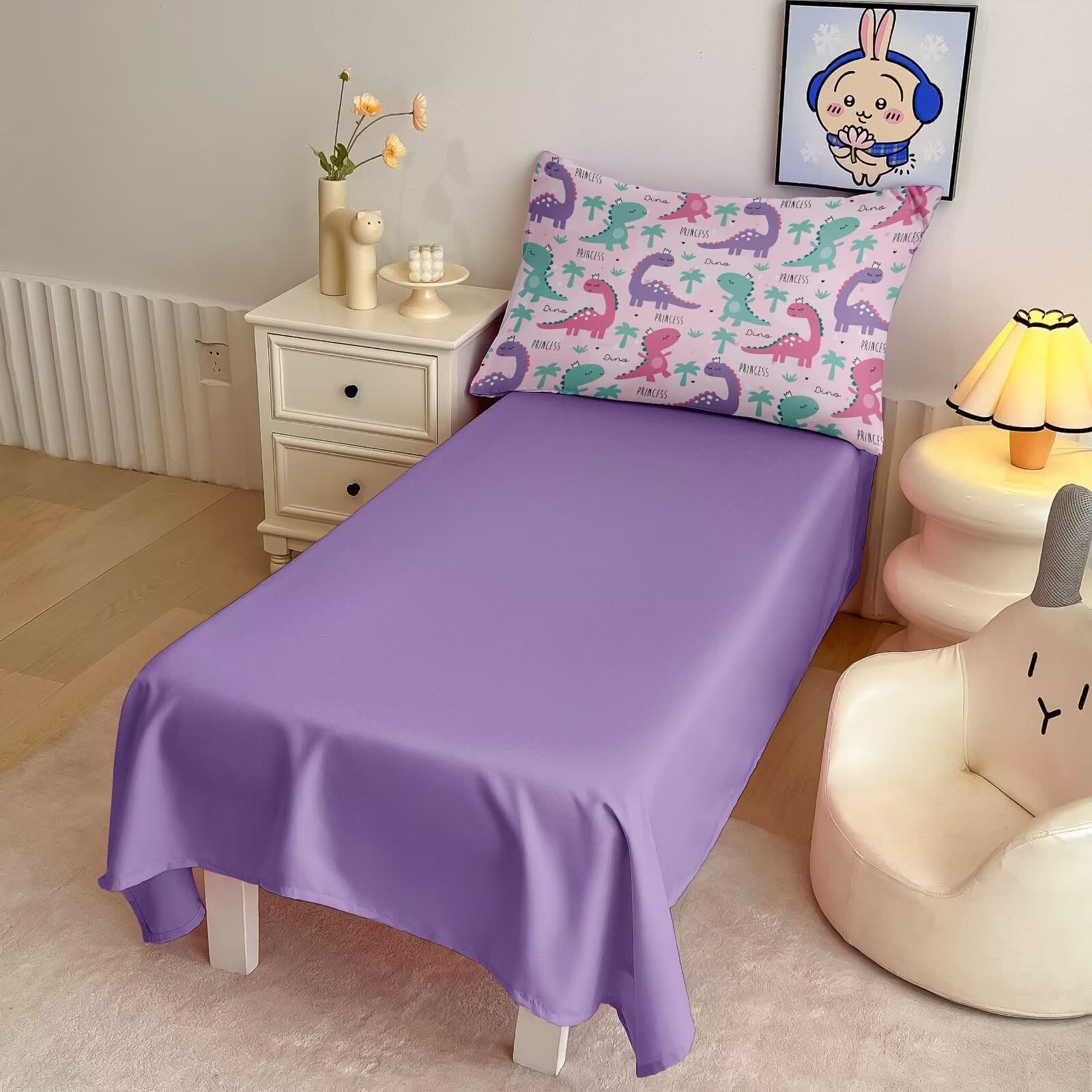 GRAT TIOC pocket-elastic fitted sheet secure-fit design for restless toddlers