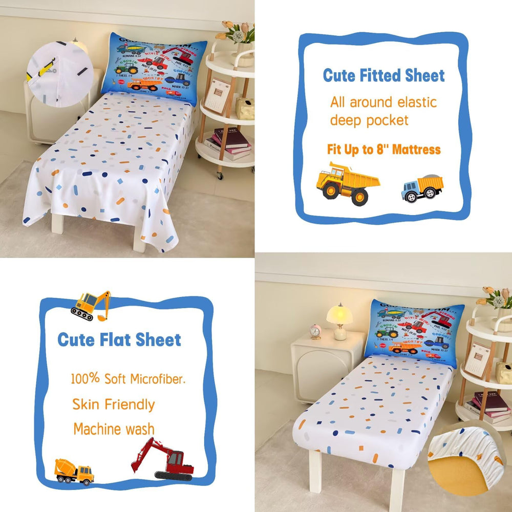 GRAT TIOC construction vehicles design inspires play and bedtime routine