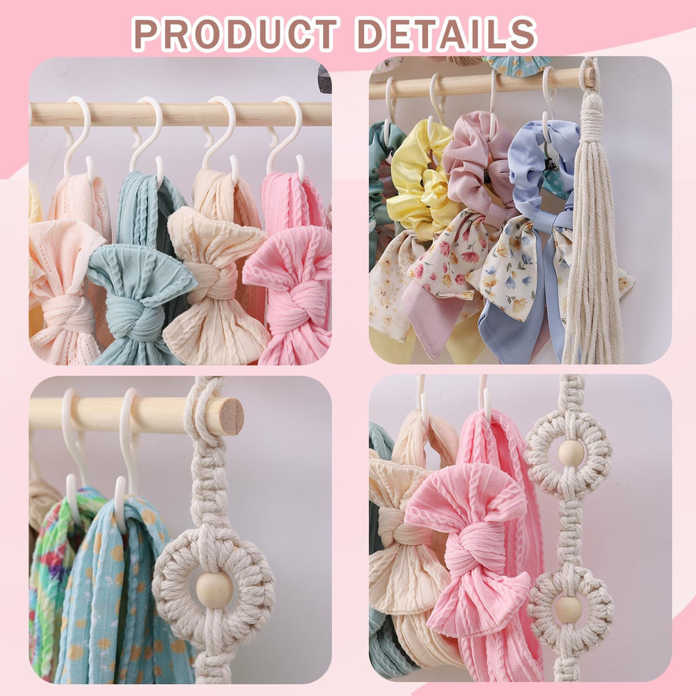 GRDYEAAR nursery decor bow hanger enhances room with rustic wood