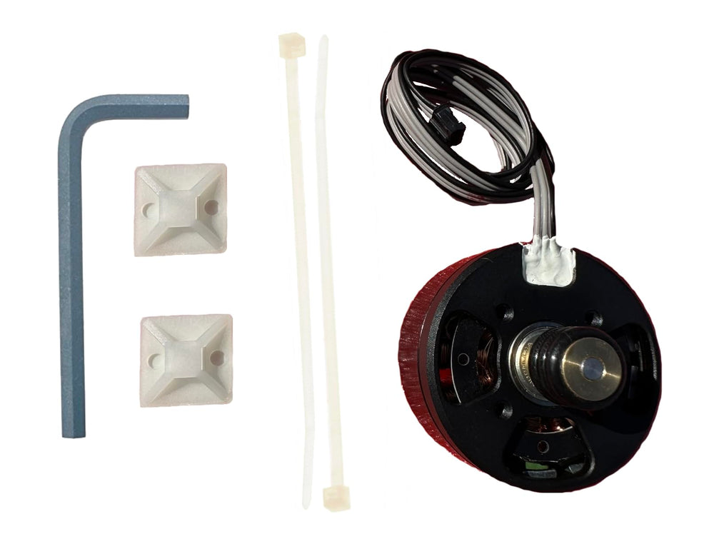 Great Lakes Logistics SNOO motor replacement with mounting pads and zip ties ensures secure setup and quick replacement.