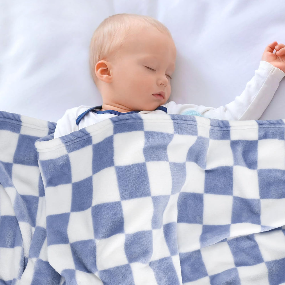 GreatBba Plush Checkered Blanket 30x40 size offers balanced coverage and warmth.