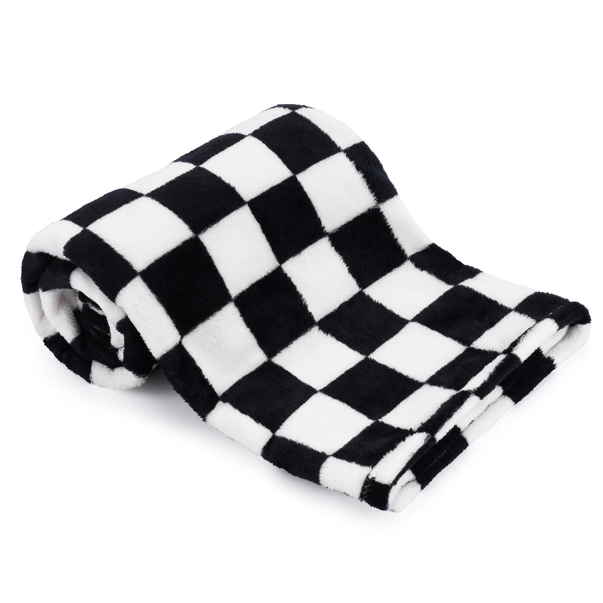 GreatBba plush checkered blanket with soft fleece for gentle baby comfort.