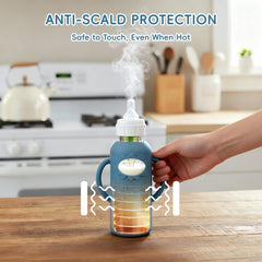 Greawaso anti-slip grip sleeve enhances stability during feeding.