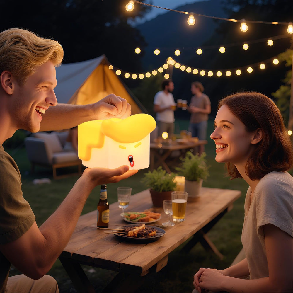 Green Convenience Night Light portable bedside lamp for travel and tables