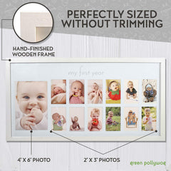 Green Pollywog baby frame double-reinforced corner close-up highlights durable construction