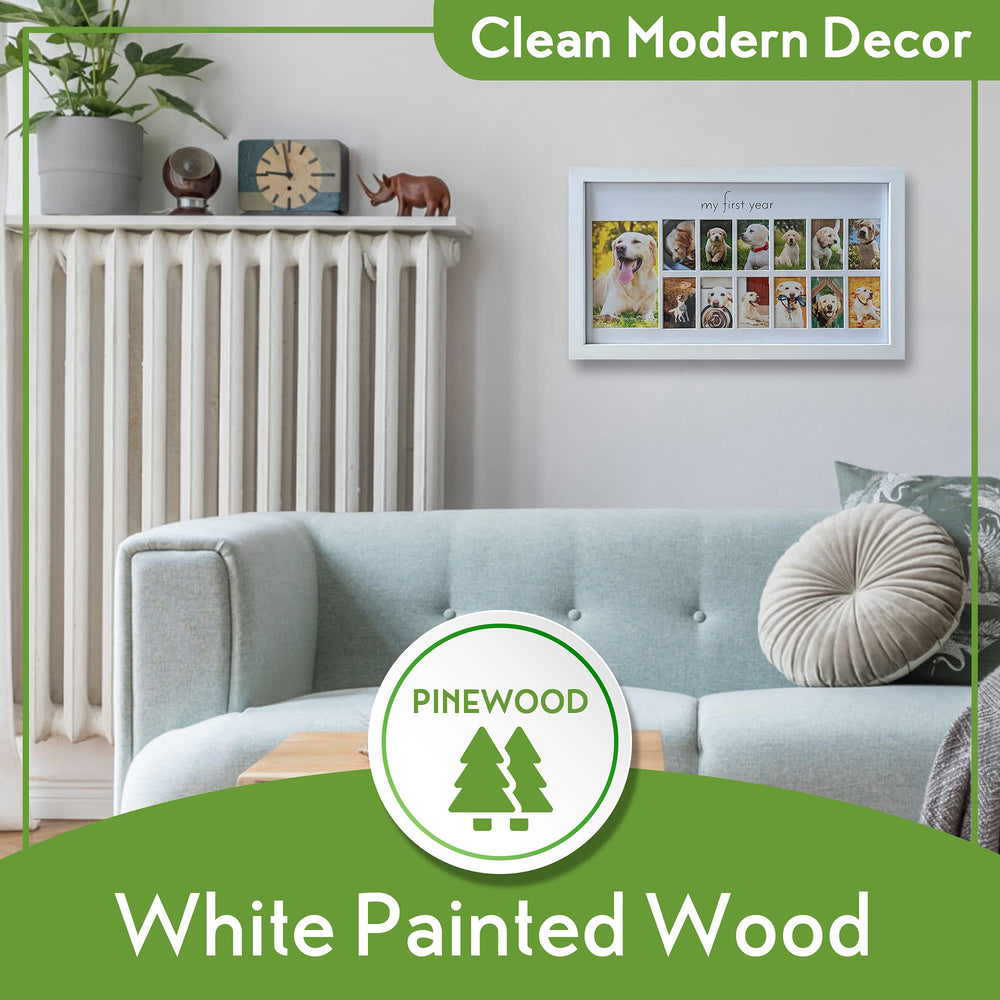 Green Pollywog My First Year frame gift idea for pet lovers.