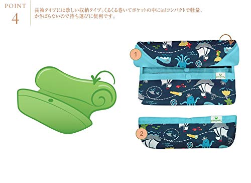 Green Sprouts easy-wear long sleeve bib machine-washable and stain-resistant for busy households.