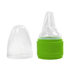 Green Sprouts Spout Adapter close-up silicone nipple supports gentle transition to sippy cup.