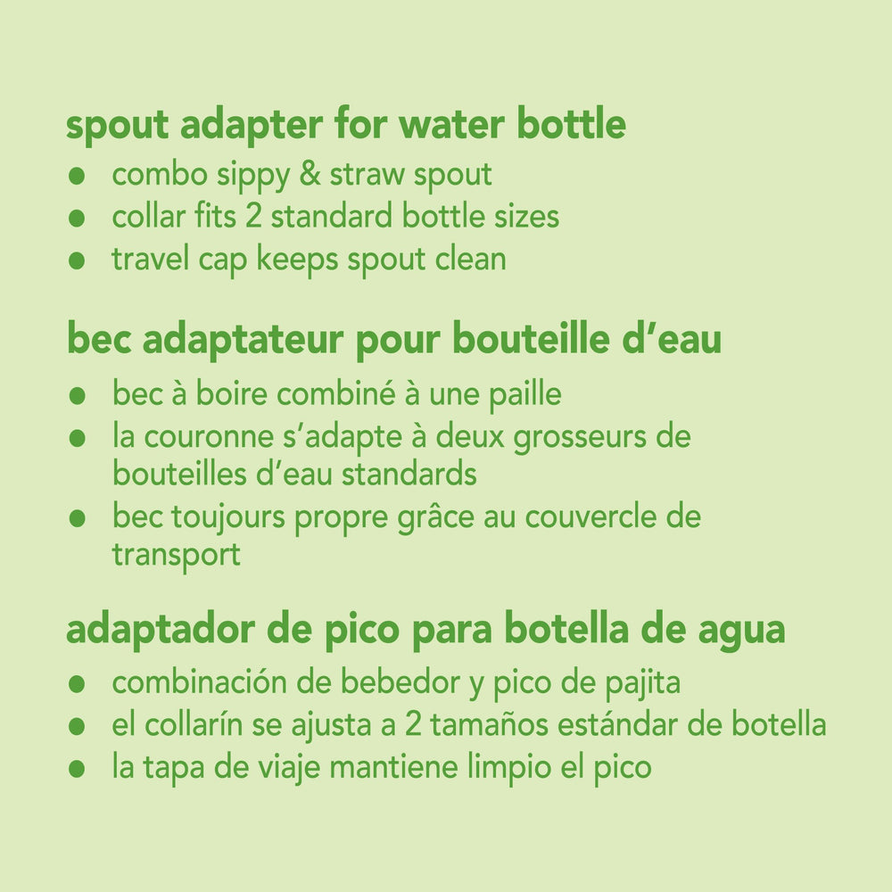 Green Sprouts Spout Adapter ready-to-travel spare for outings.