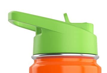 Greens Steel stylish design lid in green complements kids bottles for family-friendly style