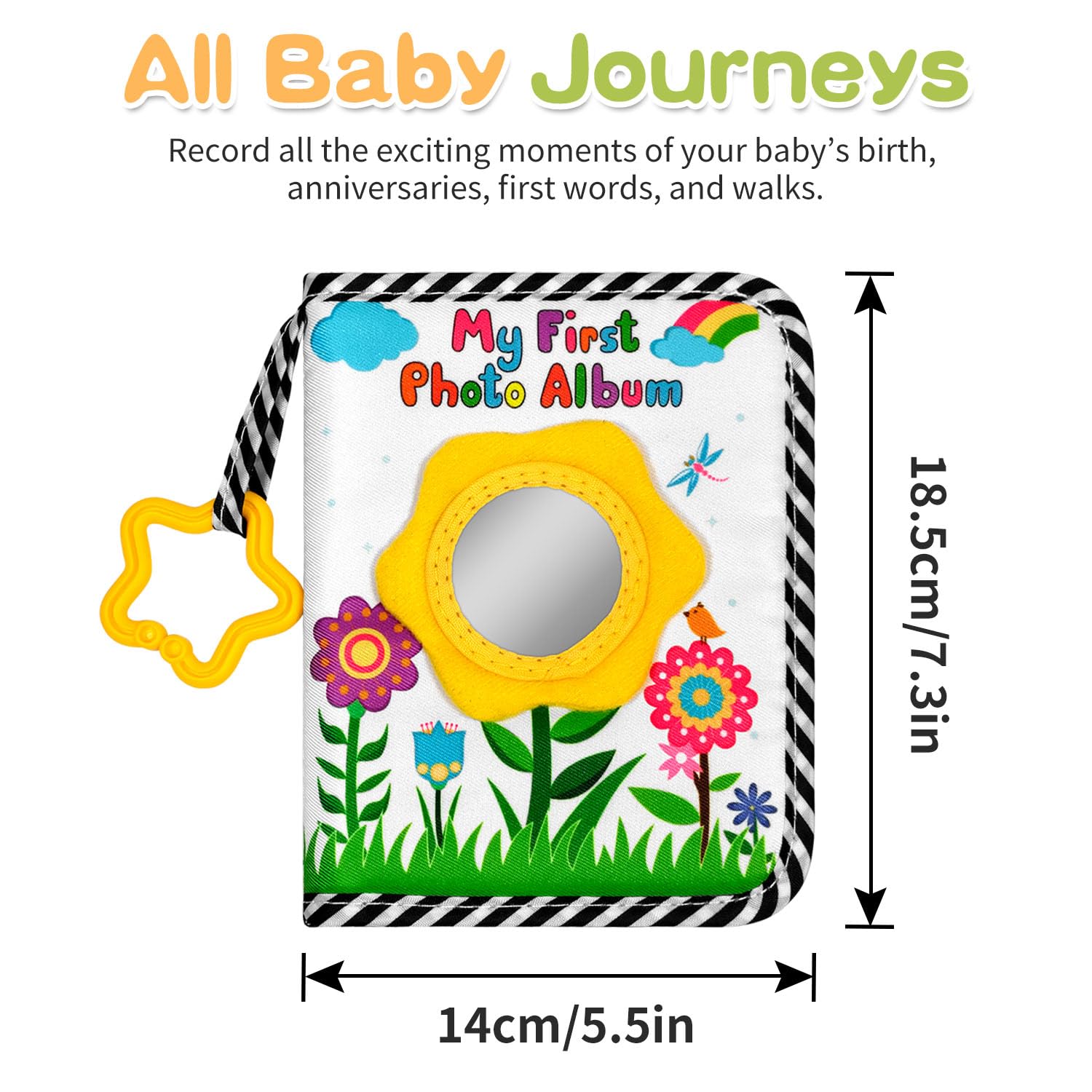 Grekos gift-ready baby shower photo album—perfect keepsake for family moments.
