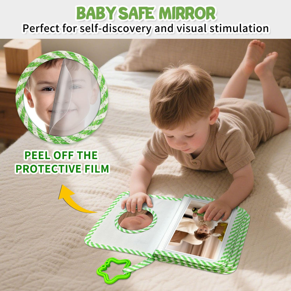 Grekos safety mirror feature encourages curiosity and self awareness during play.