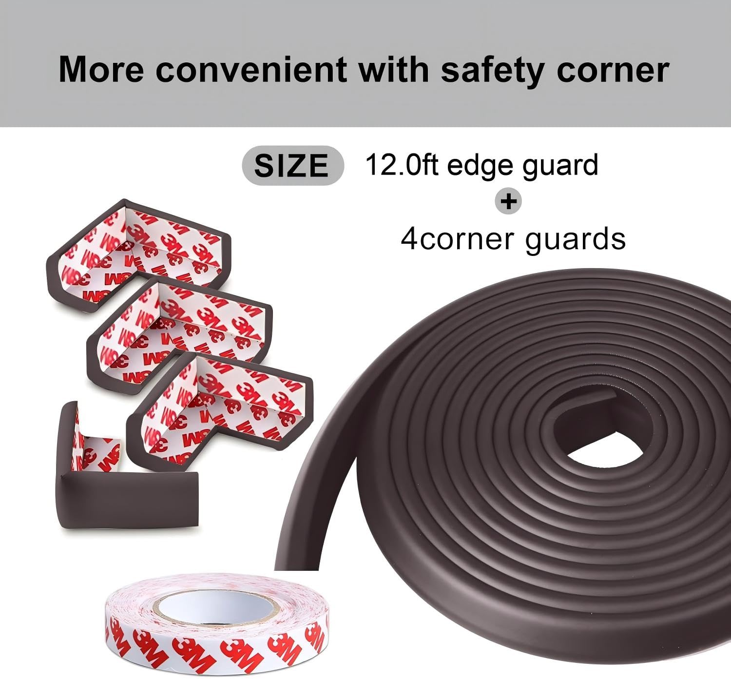 grelex 3m adhesive edge strip sticks firmly to tables.