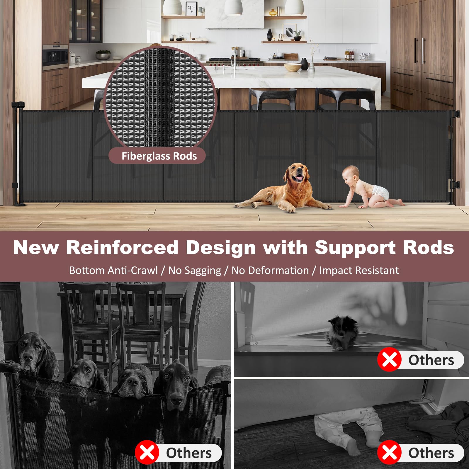 GRENFU 150-inch retractable width demonstrating wide coverage