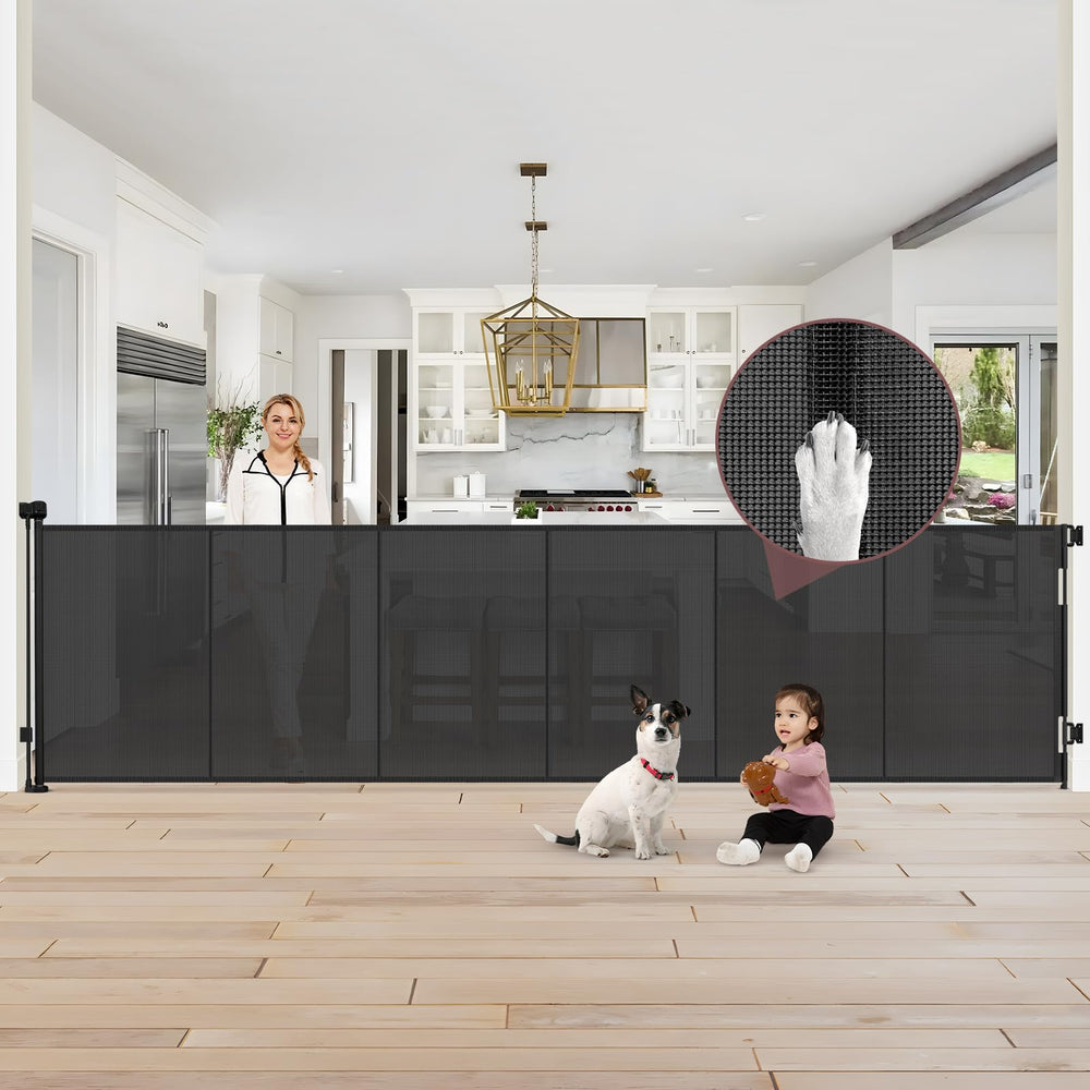 GRENFU reinforced 41-inch tall gate showing sturdy height for safety